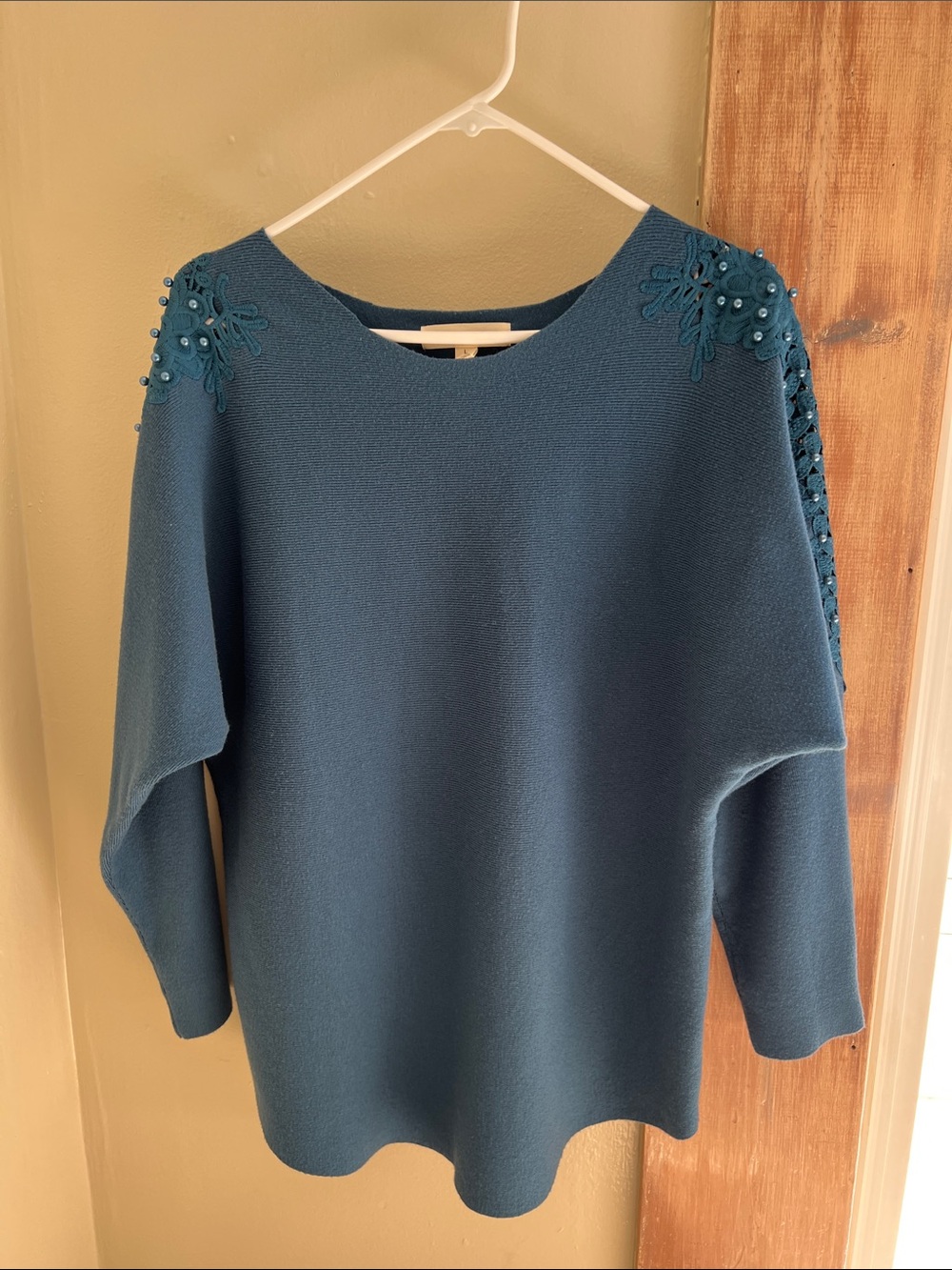 Embellished Blue Women's Blouse